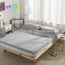 Roupa de cama para casa / Novo estilo 100% algodão tricô Japonês estilo simples conjuntos de cama de cor sólida